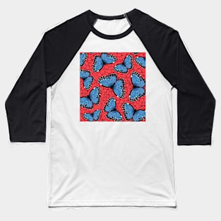 Blue morpho butterfly 2 Baseball T-Shirt